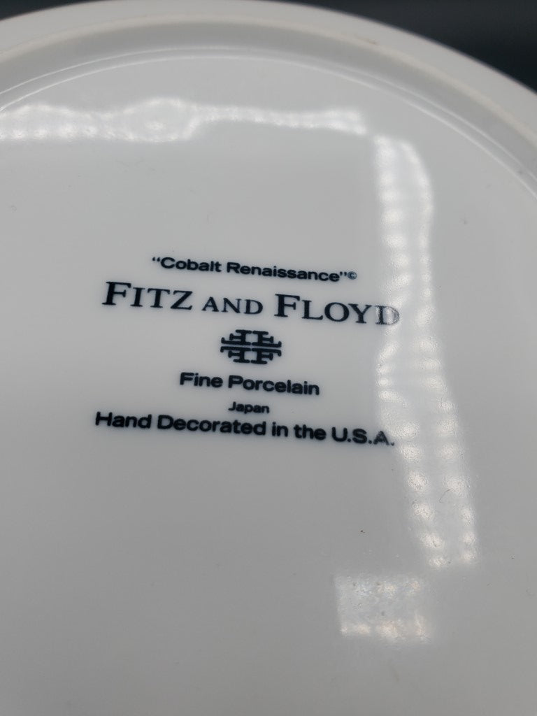 Fitz & Floyd Cobalt Renaissance (Japan) Rim Soup Bowl LK