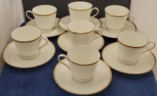 Set of 7 Mikasa Wheaton Cup & Saucer Sets LK
