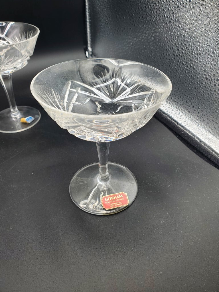 Set of 5 Gorham Cherrywood Clear Champagne/Tall Sherbets LK