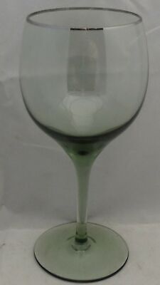 Lenox Green Shadow (Platinum Trim) Water Goblet (Imperfect)