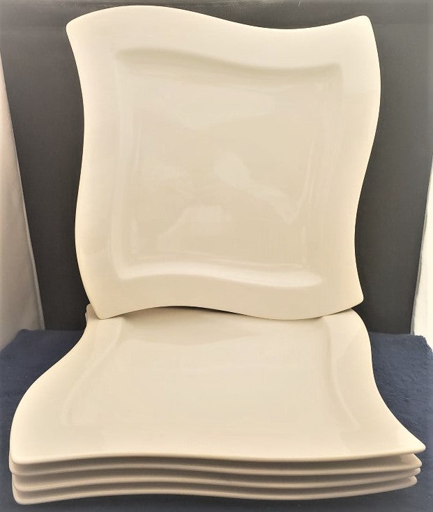 Set of 5 Villery & Boch New Wave Caffe Dinner Plates