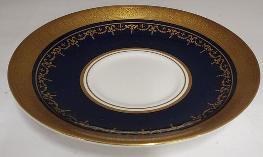 Set of 3 Aynsley Georgian Cobalt Blue Saucers for Fitted Cup
