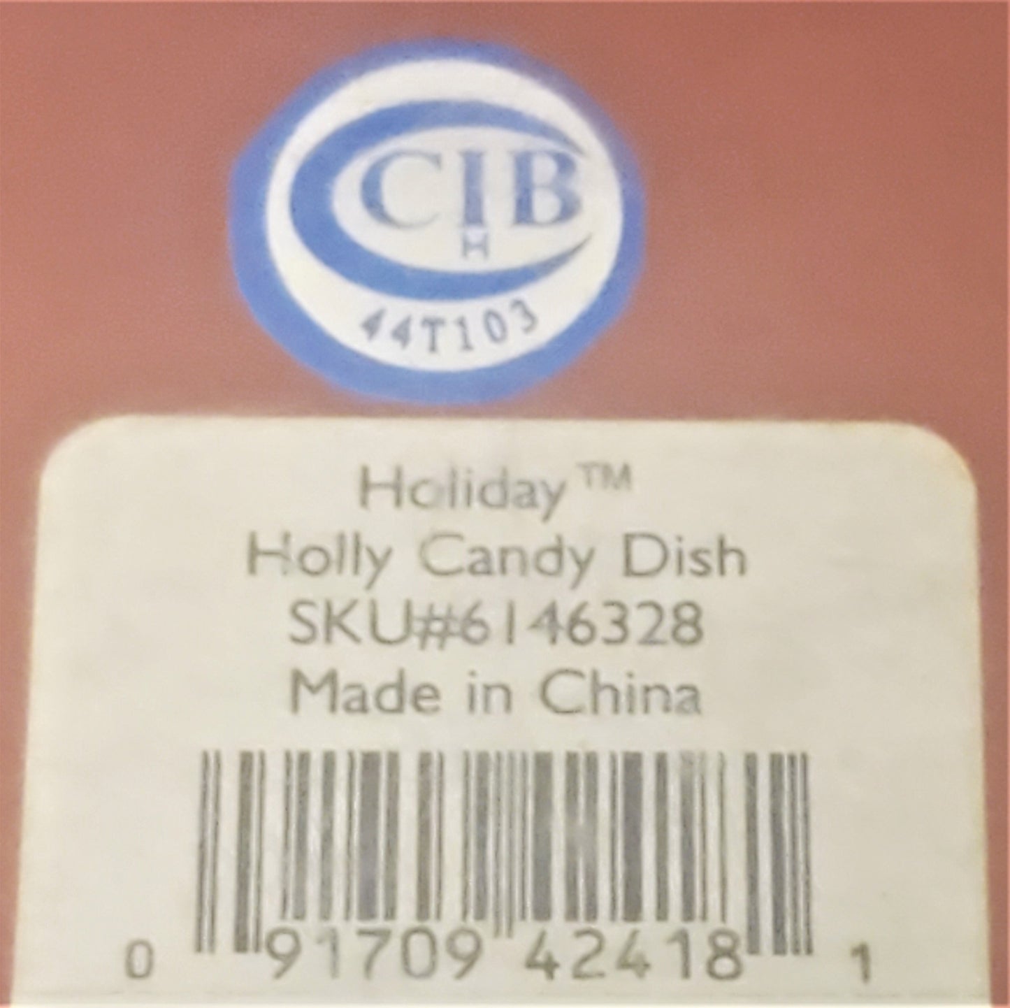 Lenox Holiday (Dimension) Holly Candy Dish NIB