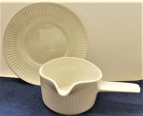 Johnson Brothers Athena White Gravy Boat & Saucer LK