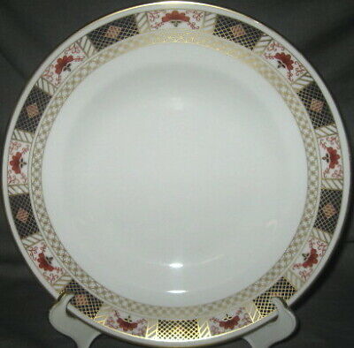 Set of 4 Royal Crown Derby Derby Border Salad Plates –
