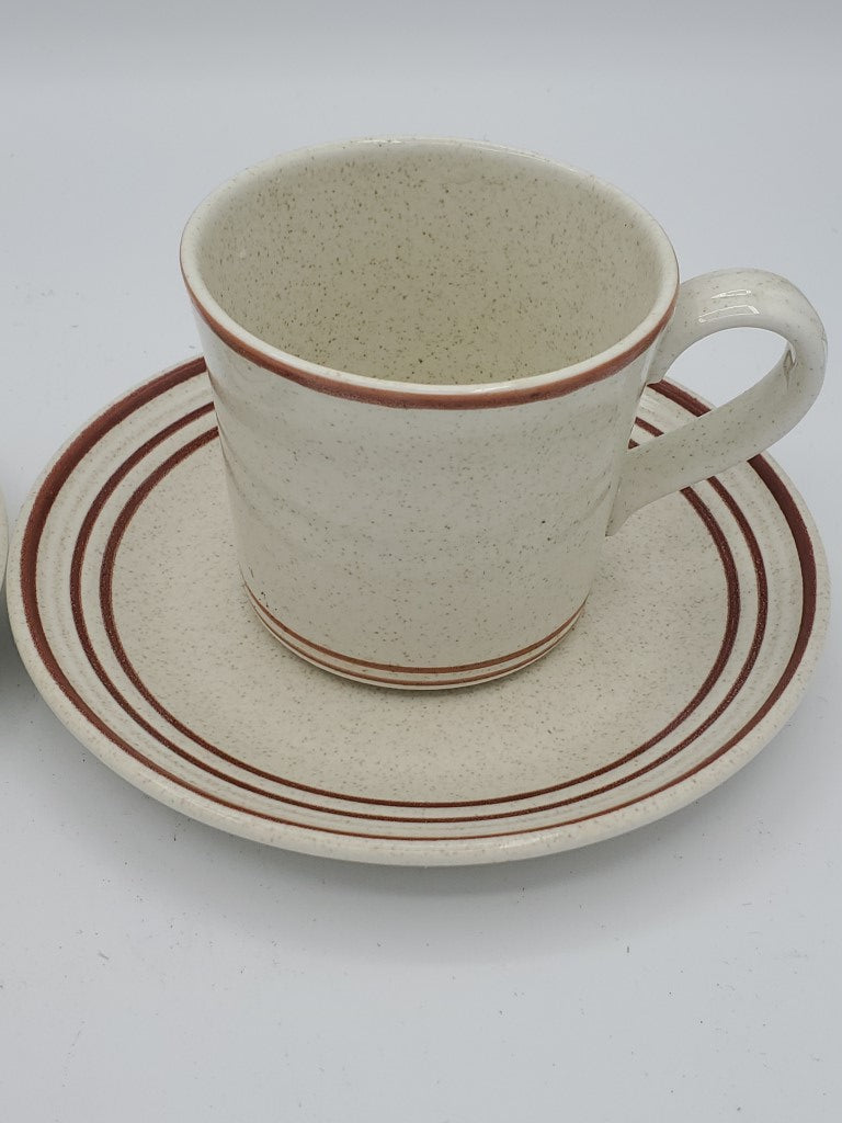 Set of 2 Royal Doulton Nutmeg Cup & Saucer Sets LK