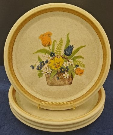 Set of 4 Mikasa Garden Bouquet Bread & Butter Plates LK