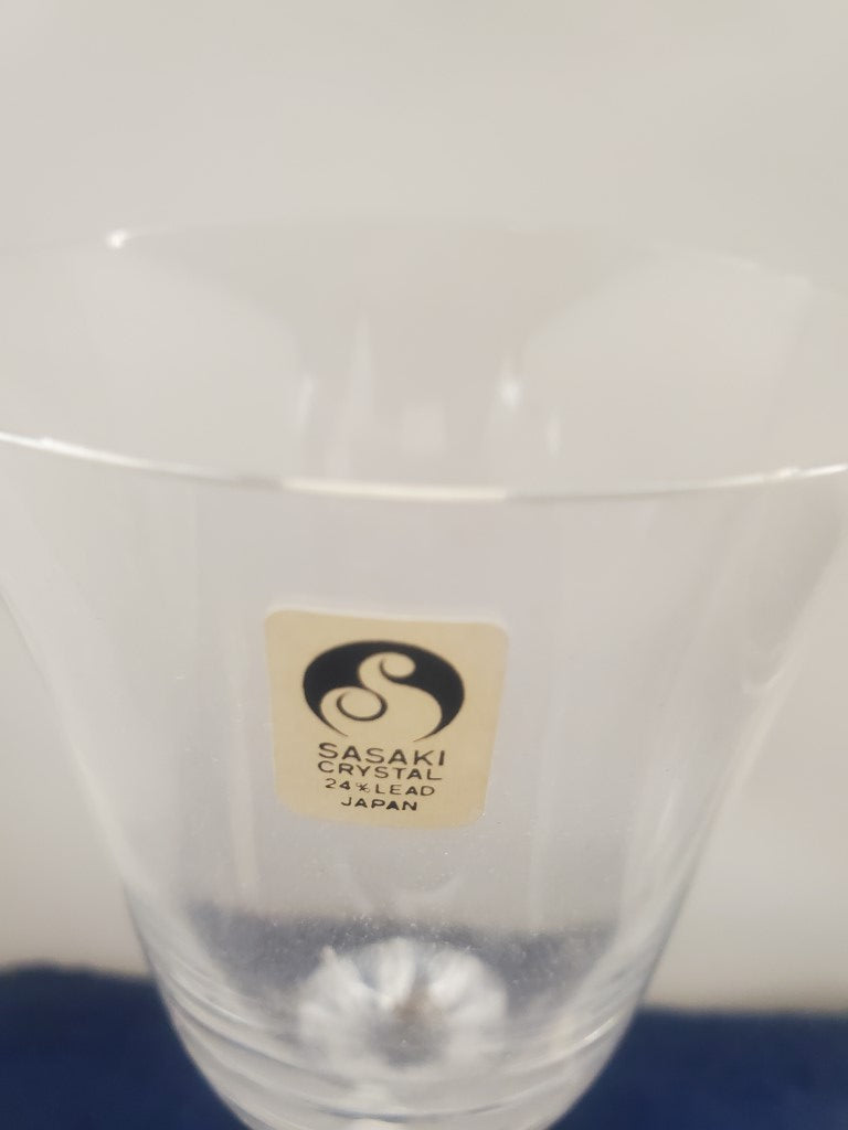 Sasaki Crystal Coronation Clear Set of Four Pieces LK