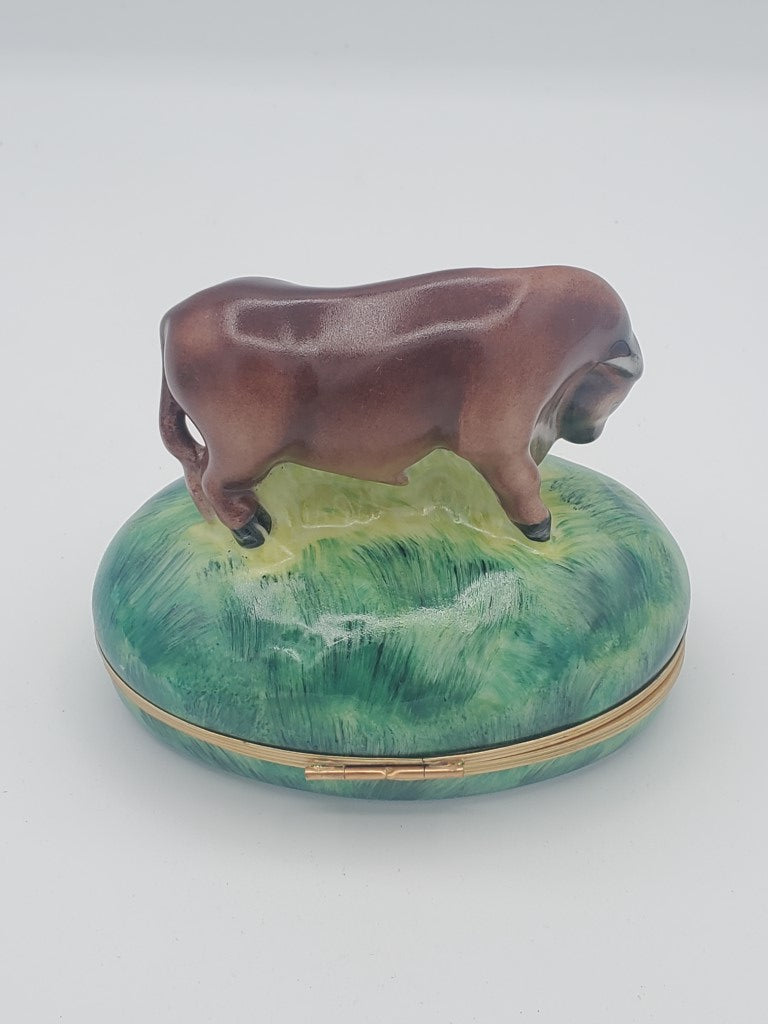 Chamart Limoges Hinged Box - Bison / Taurus