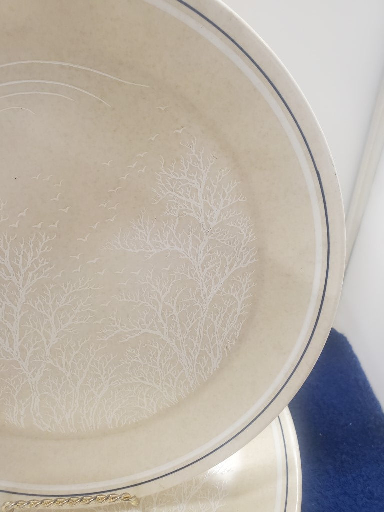 Set of 5 Lenox Silhouette Dinner Plates LK