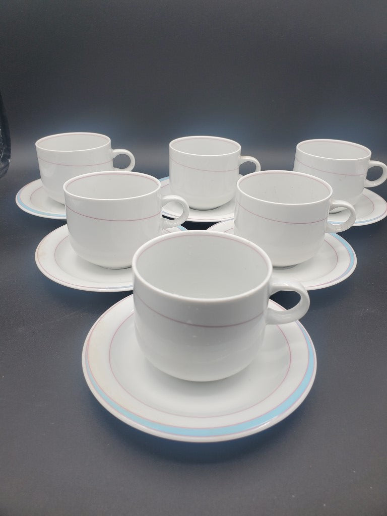 Set of 6 Arzberg Orion Cup & Saucer Sets LK