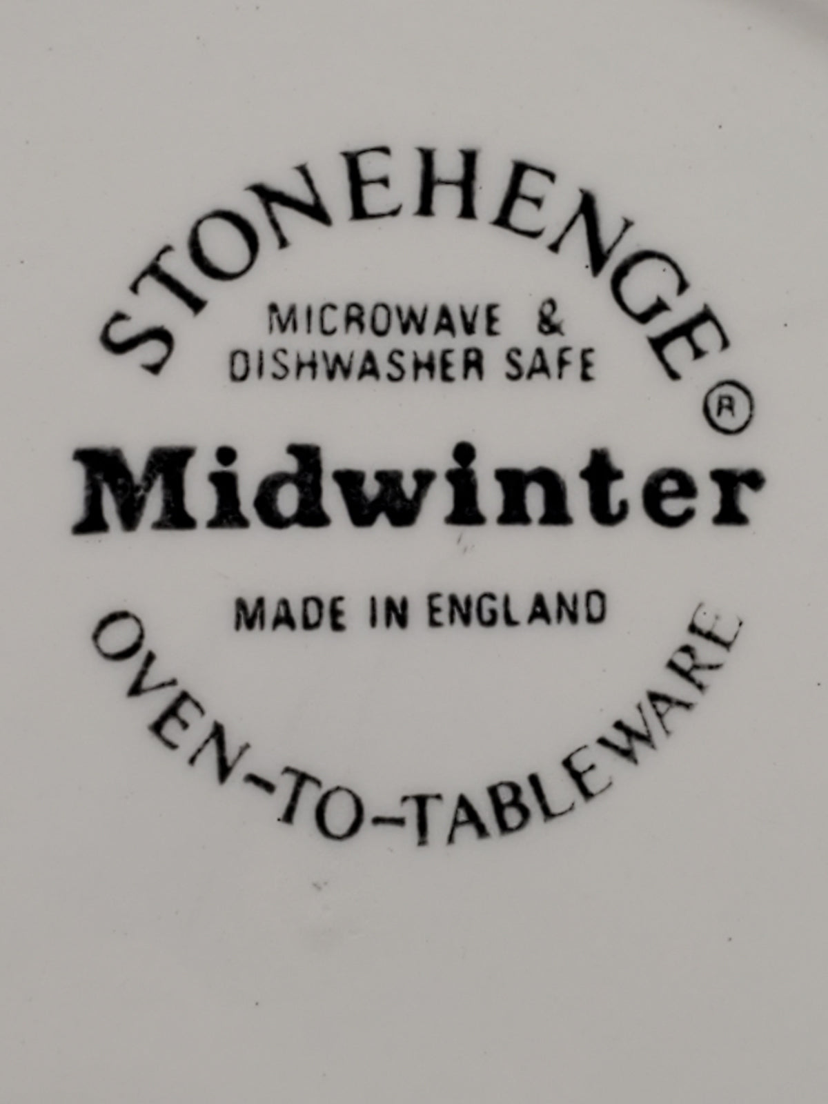 Set of 7 W R Midwinter Stonehedge White Bread & Butter Plates LK
