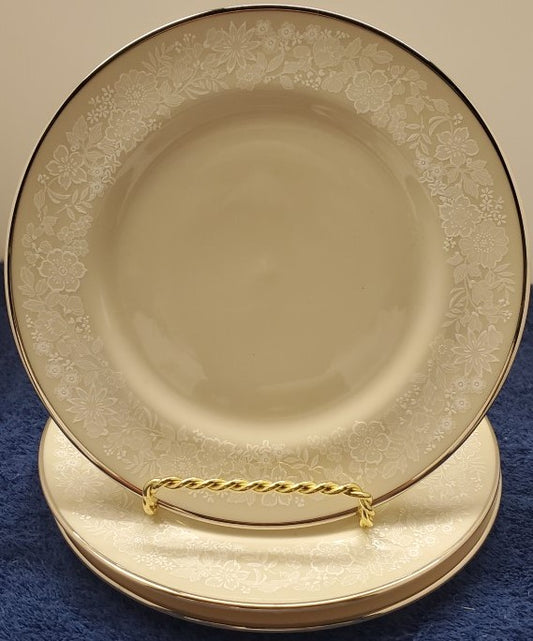 Set of 3 Gorham Bridal Bouquet Dinner Plates LK