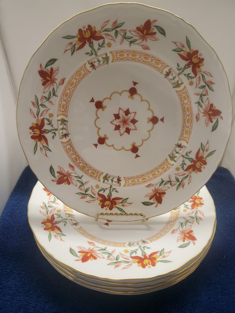 Set of 5 Royal Worcester Chamberlain Salad Plates LK