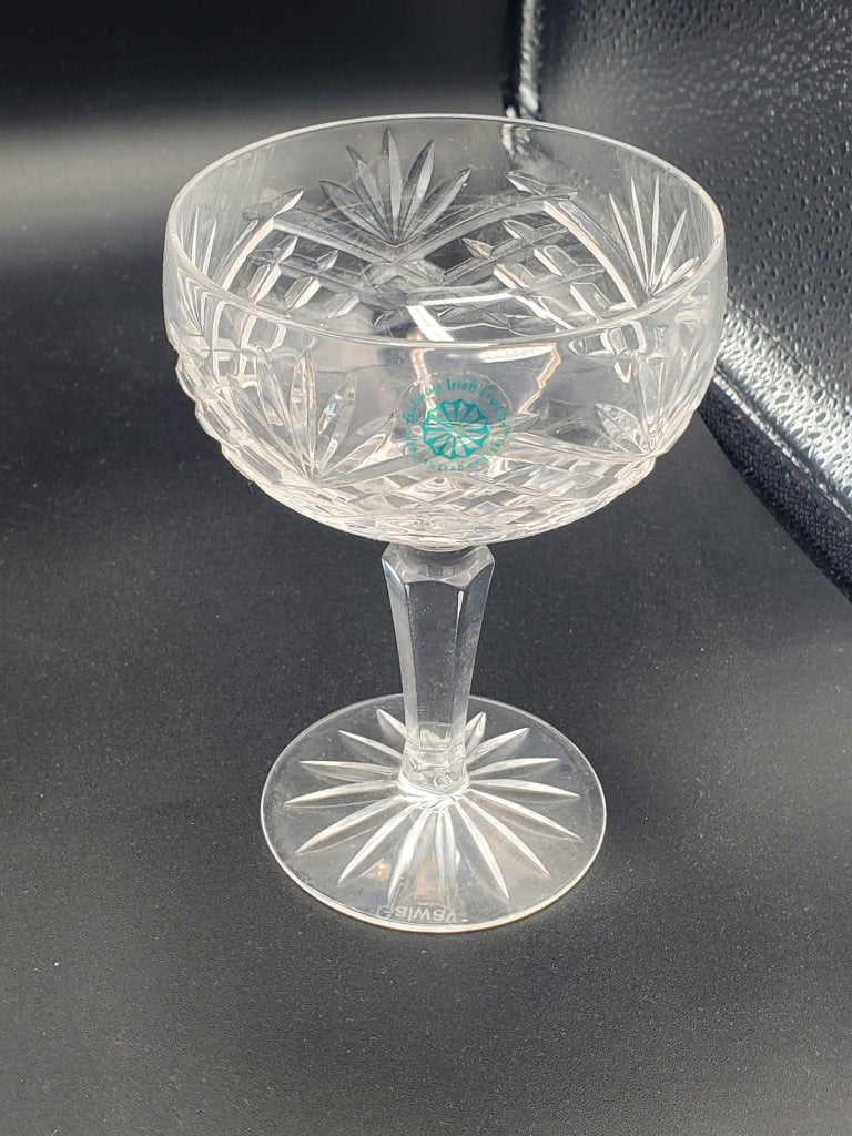 Set of 4 Galway Ashford (Cut Base) Champagne/Tall Sherbets LK