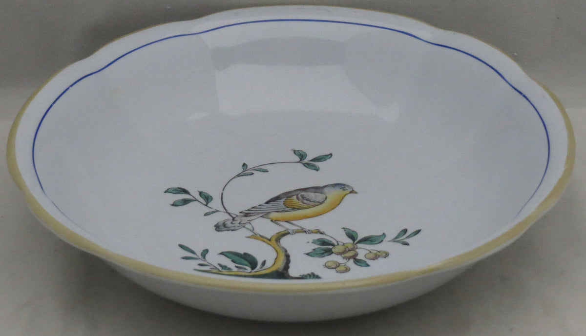 Set of 2 Spode Queen's Bird (Fine Stone, Older) Scalloped Cereal Bowls