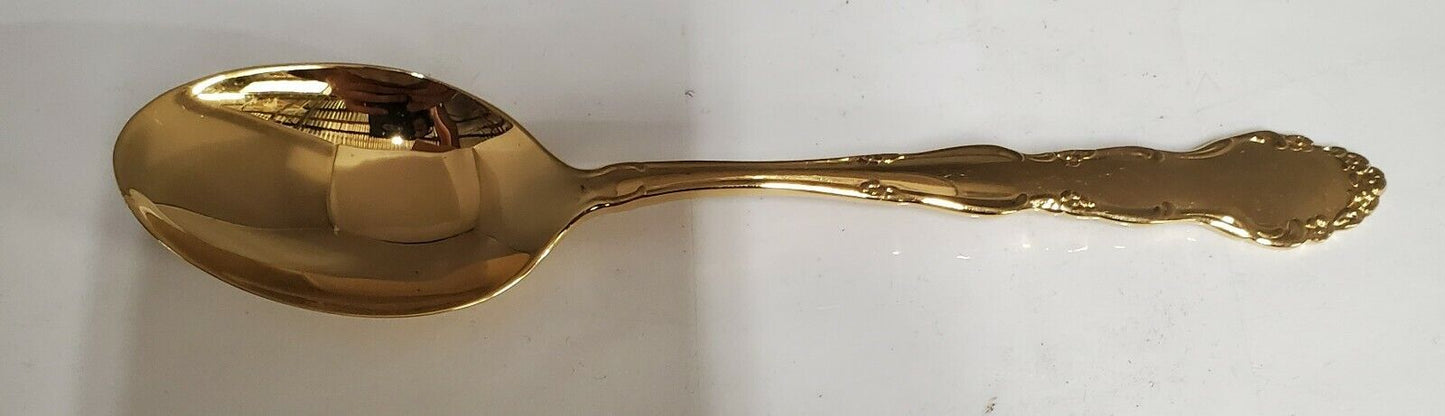Set of 4 Onieda Golden Flirtation Teaspoon