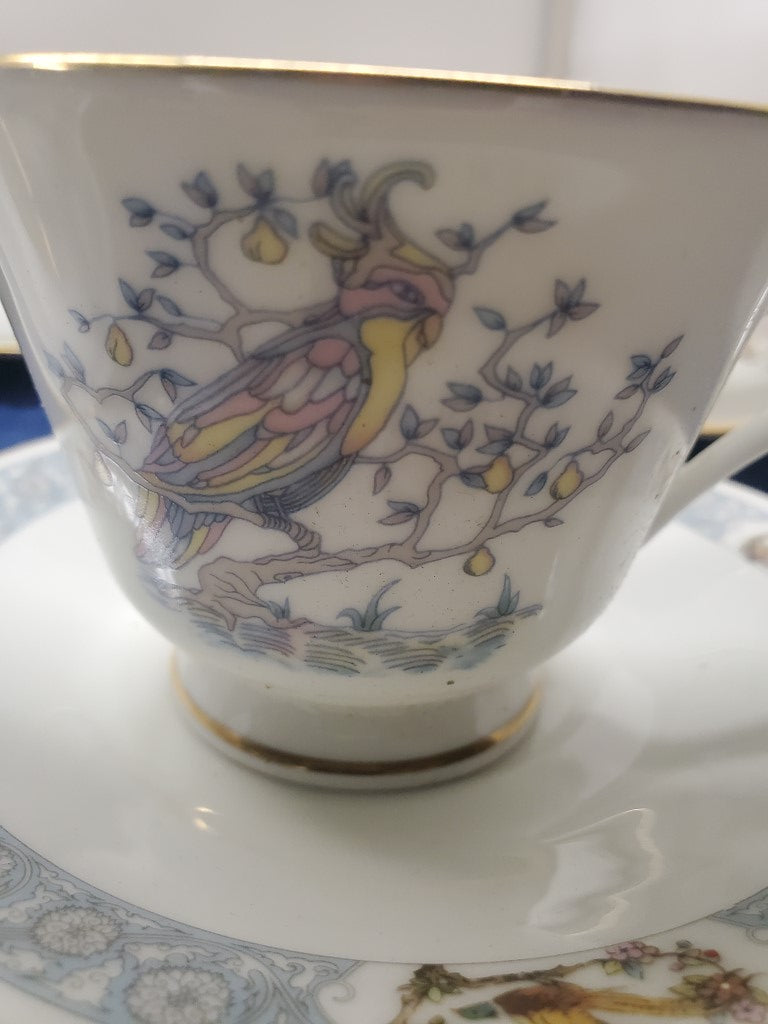 Set of 7 Oxford Ming Blossom Cup & Saucer Sets LK