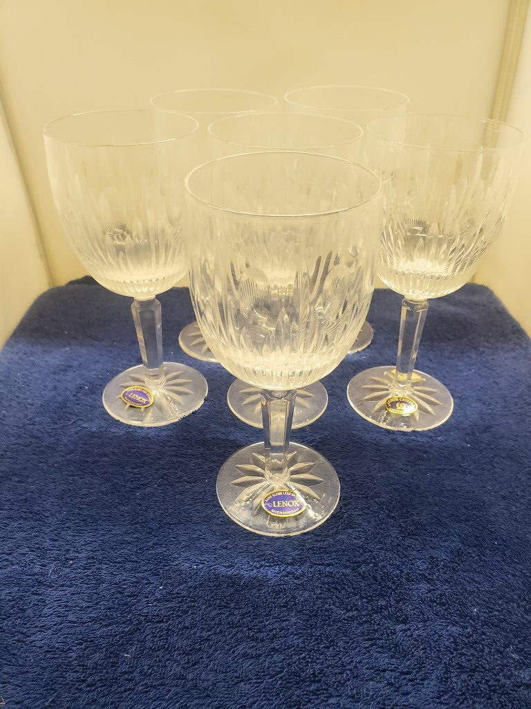 Set of 6 Lenox Shenandoah Water Goblets LK