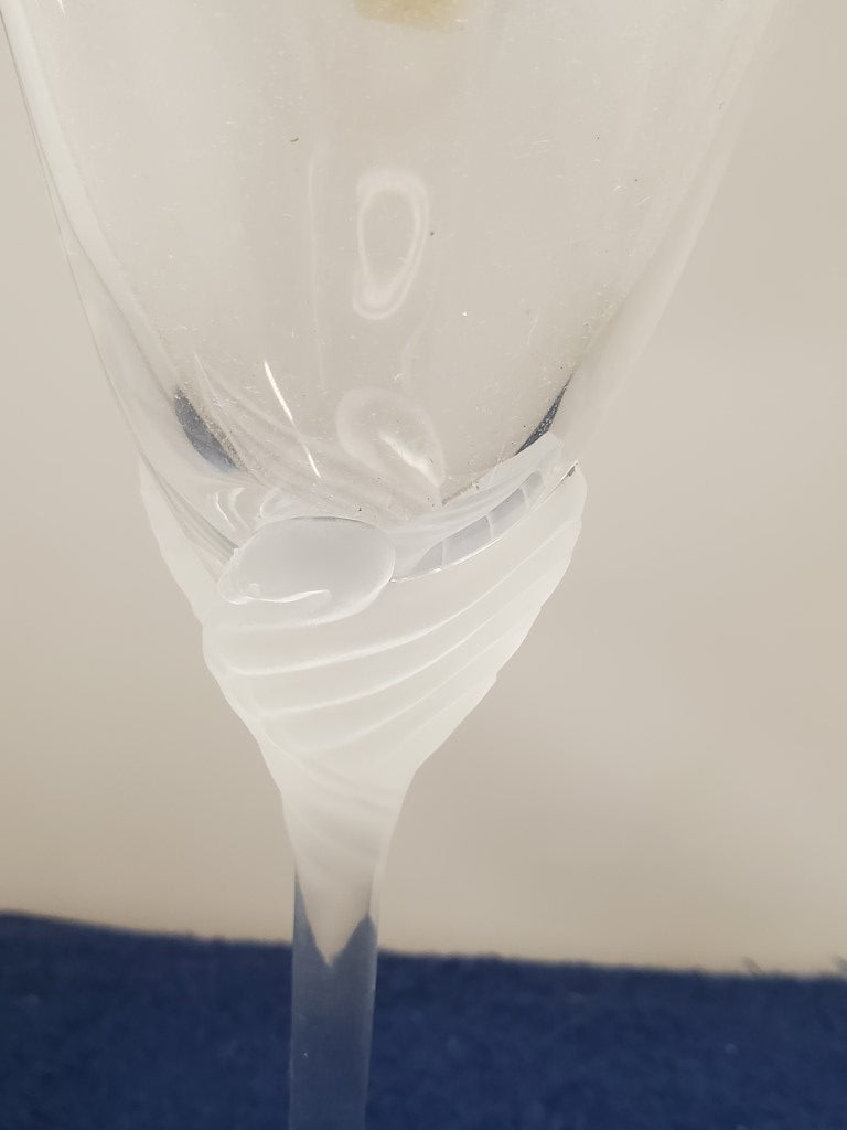 Set of 2 Sasaki Crystal SAS52 Water Goblet LK