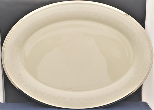 Lenox Moonspun 16" Oval Serving Platter