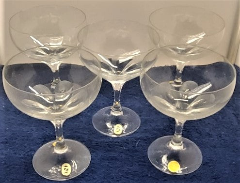Set of 5 Schott-Zwiesel Laura Champagne/Sherbet Glasses LK