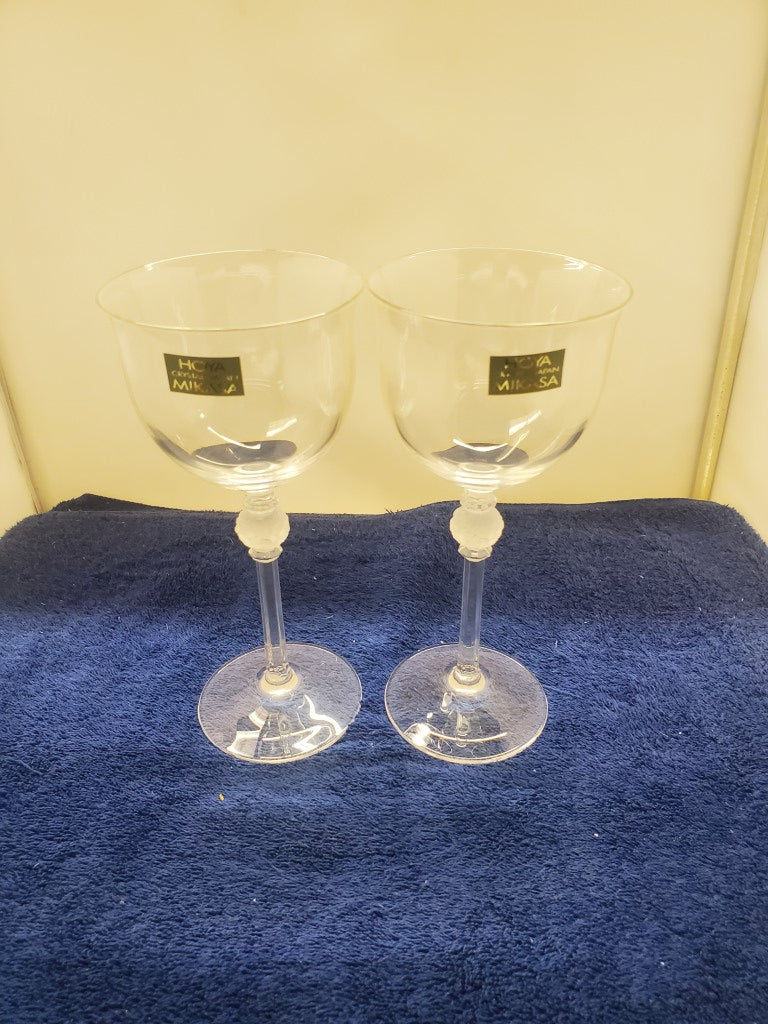 Set of 2 Mikasa Promises Wine Glasss LK