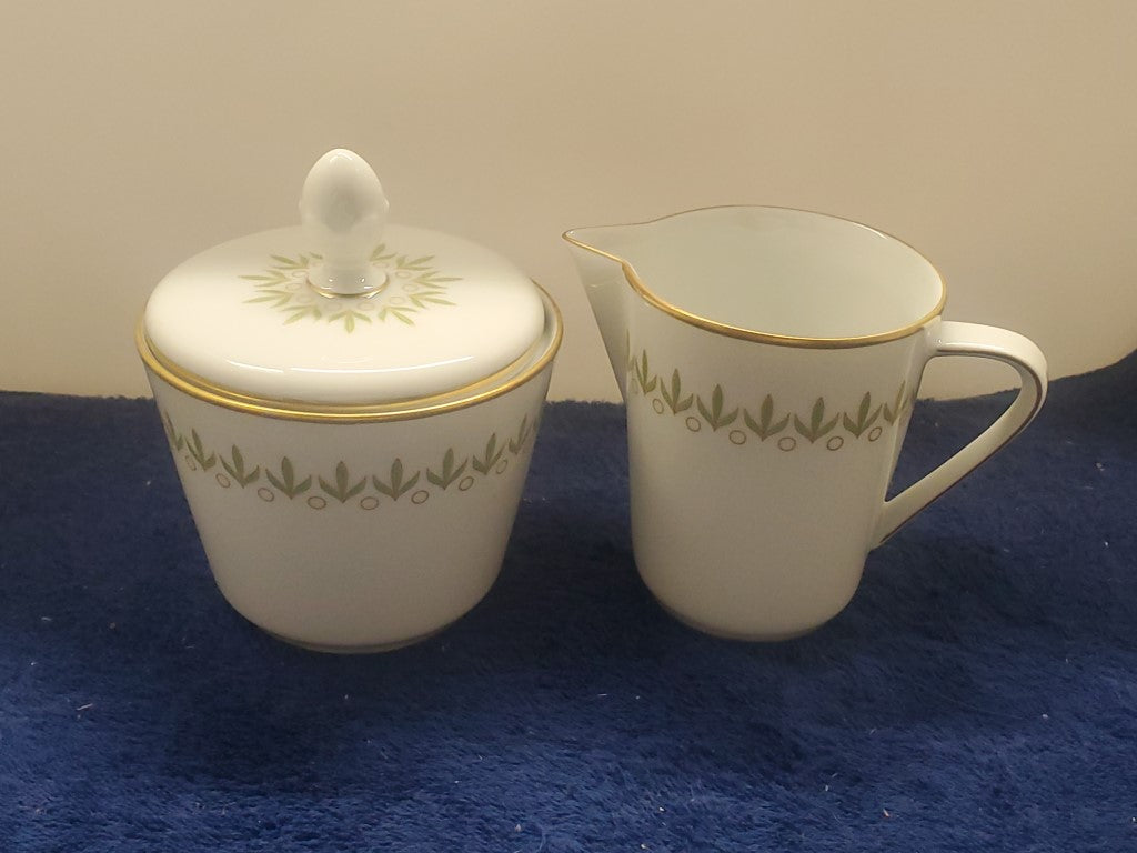 Hutschenreuther Bamberg Creamer & Sugar Bowl with Lid LK