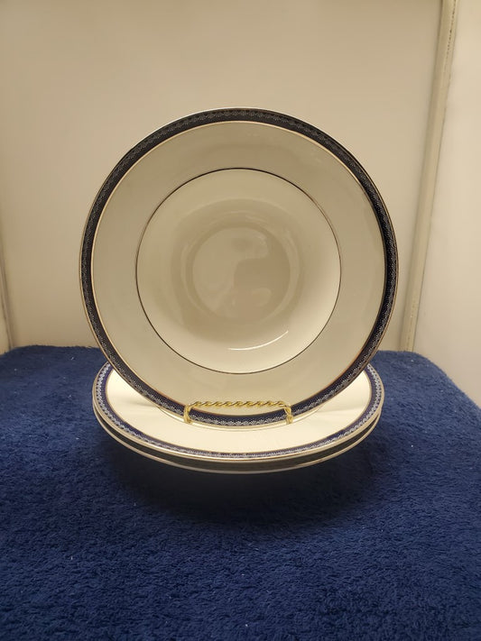 Set of 3 Royal Worcester Avalon Rim Soup Bowls LK