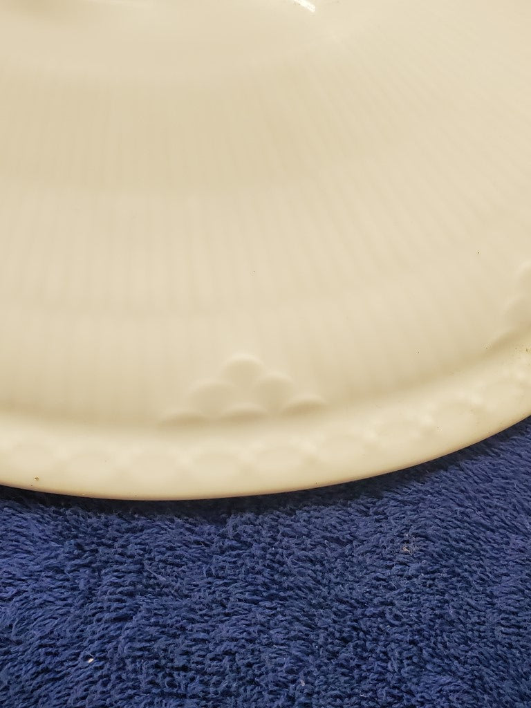 Royal Worcester White Half Lace Cover for Oval Vegetable Bowl (822) LK