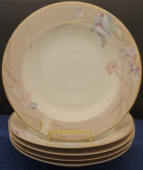 Set of 5 Mikasa Charisma Beige Rim Soup Bowls LK