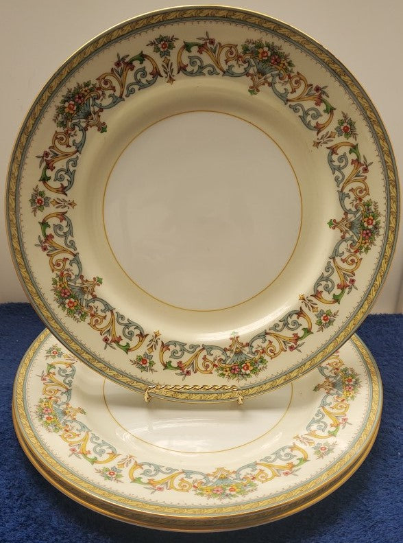 Set of 3 Aynsley Henley Dinner Plates LK