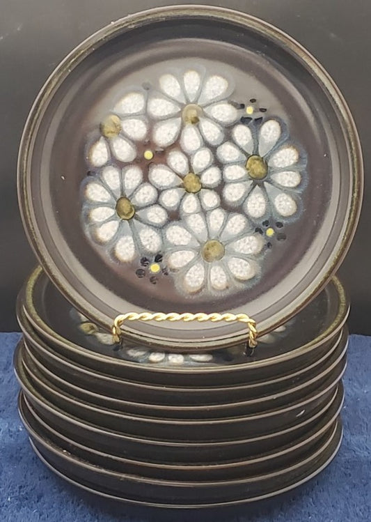 Set of 9 Denby Blue Kismet Bread & Butter Plates LK