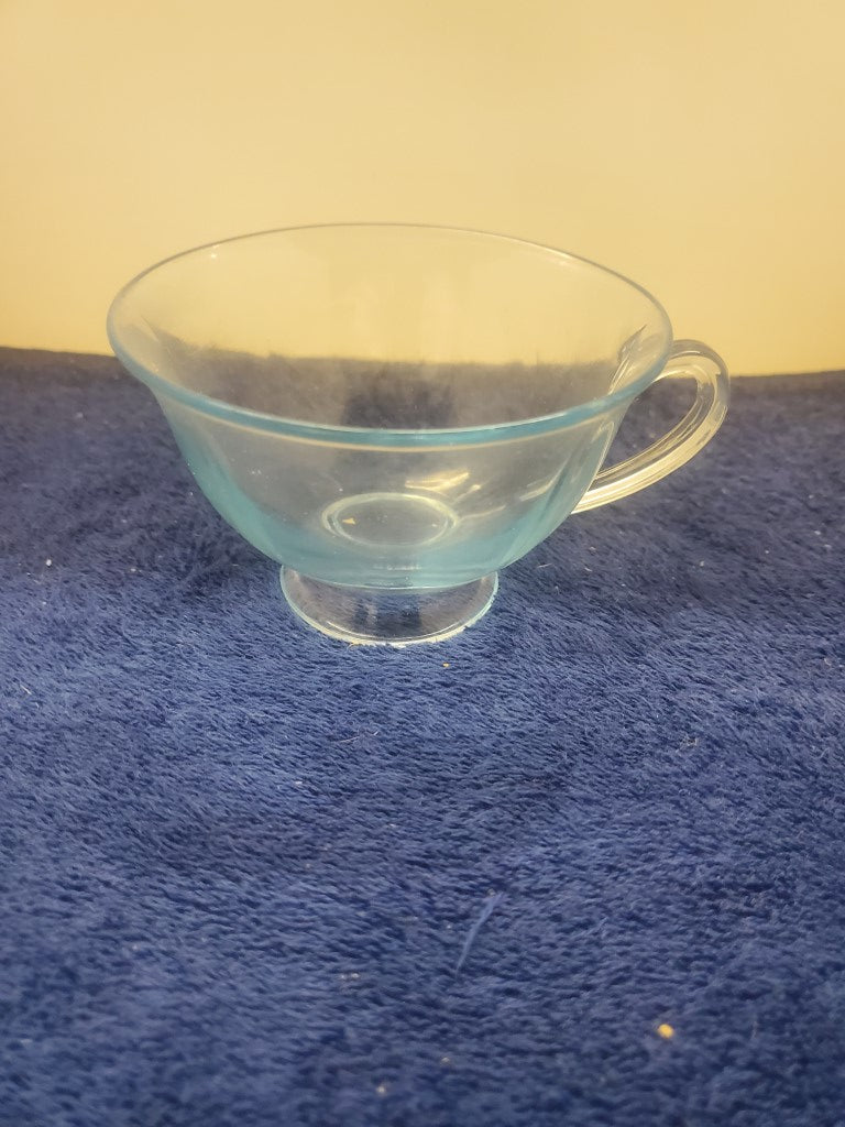 Depression Glass Fairfax Blue Cup SASE102225