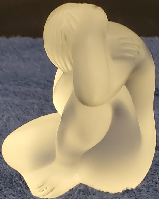Lalique Nu Main (Woman Hand on Head) Statuette