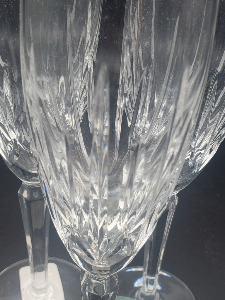 Set of 3 Lenox Crystal Clarity Plain Champage Flutes LK