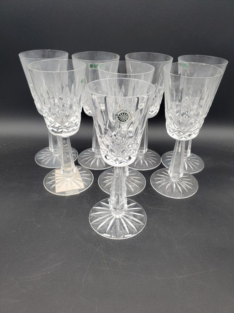 Set of 8 Galway Clifden Wine Glasss LK