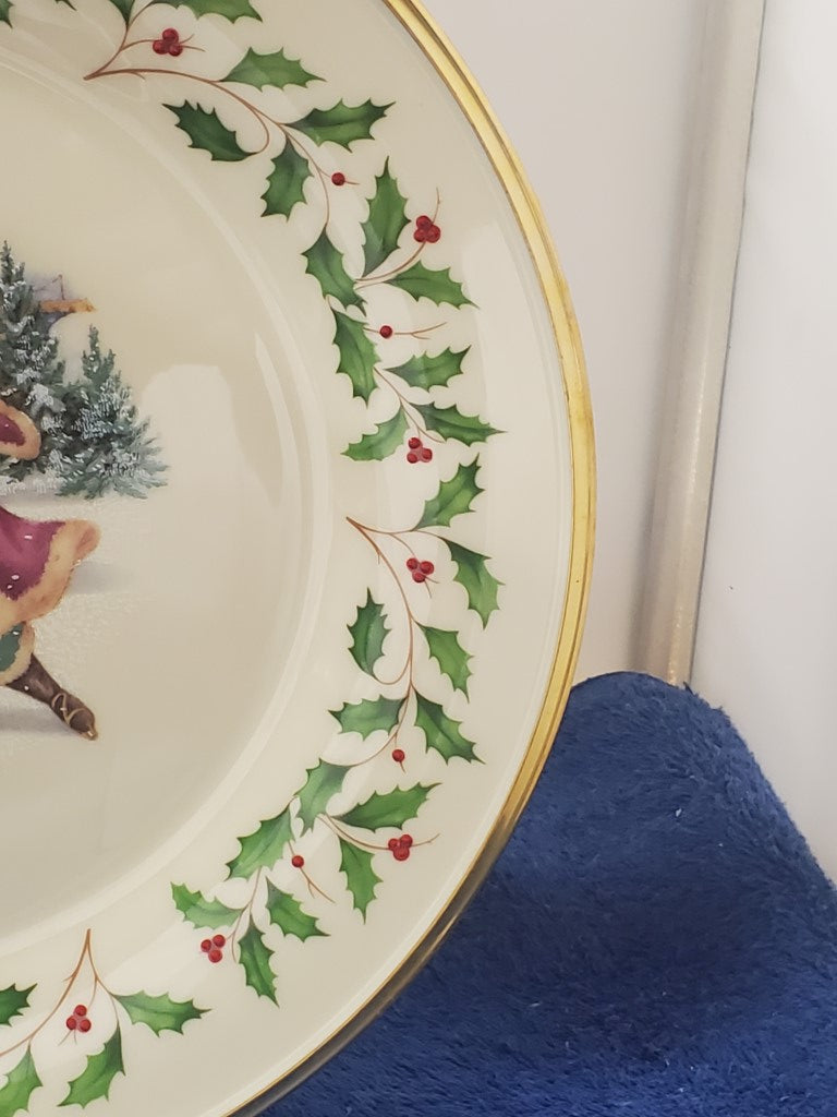 Lenox Annual Limited Addition Holiday Skater Plate 1998 LK