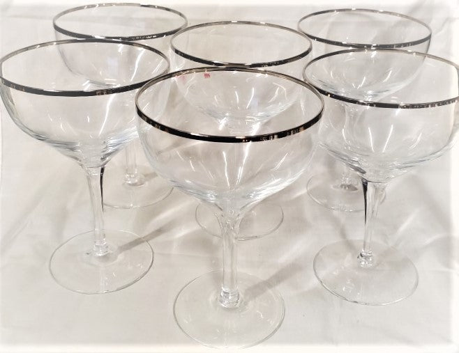 Set of 5 Lenox Ariel Champagne/Tall Sherberts