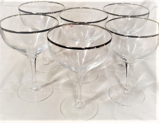 Set of 5 Lenox Ariel Champagne/Tall Sherberts