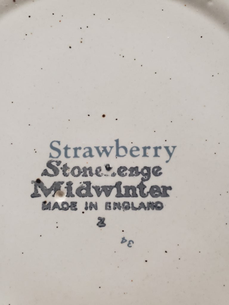 Set of 3 W R Midwinter Strawberry Dinner Plates LK