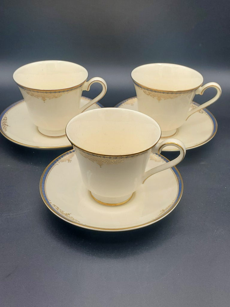 Set of 3 Minton Marlborough Cup & Saucer Sets LK