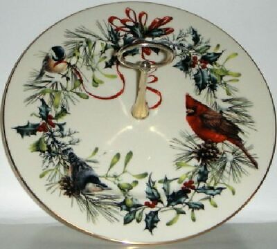 Lenox Winter Greetings Serving Plate W/Handle