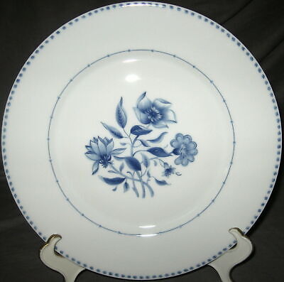 Set of 4 LeFarges Lotus Bleu Dinner Plates