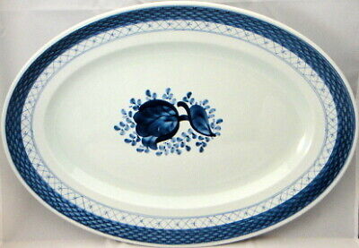 Royal Copenhagen Tranquebar-Blue Oval Serving Platter (Imperfect)