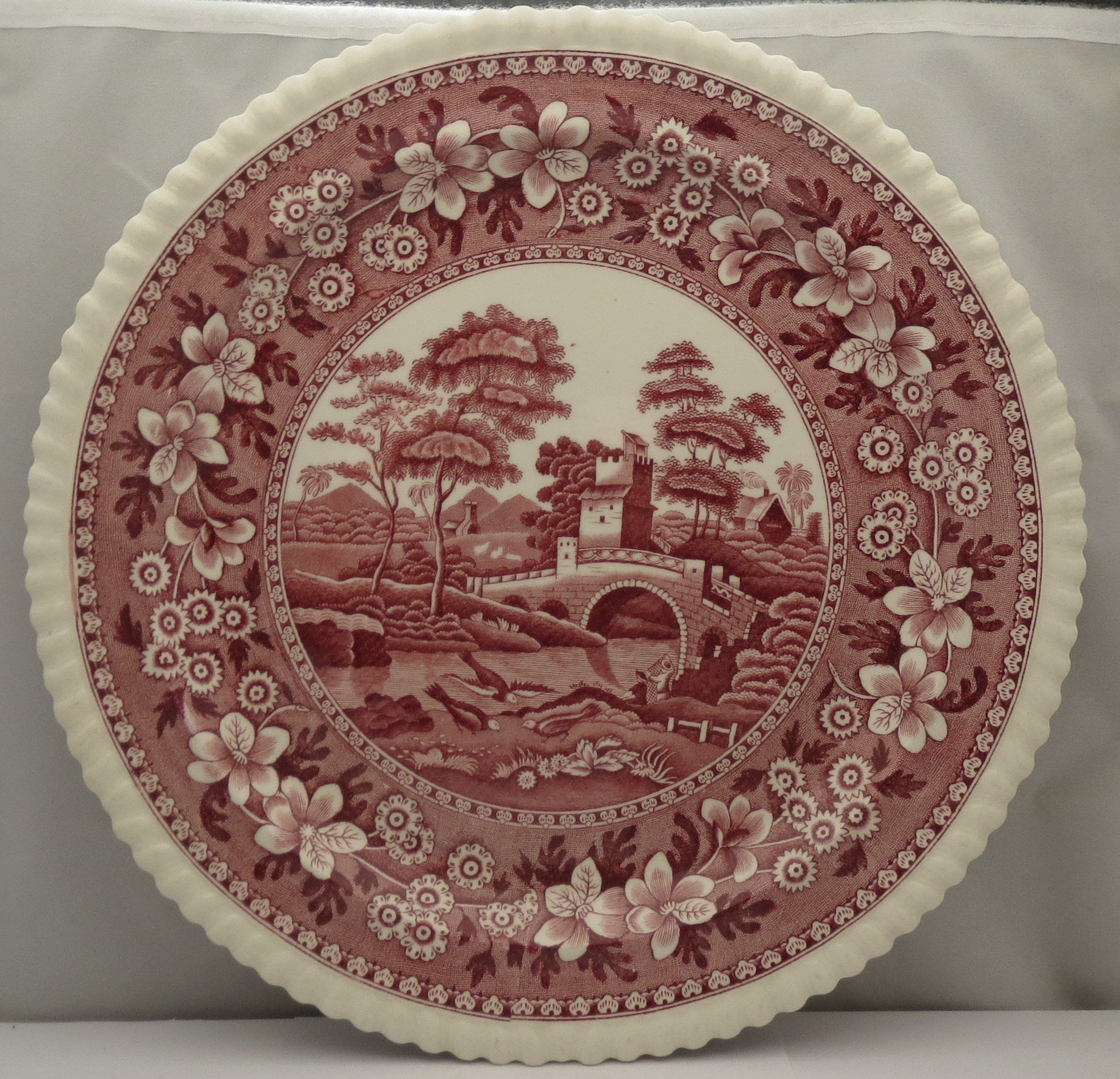 Spode Tower-Pink Chop Plate/Round Platter –