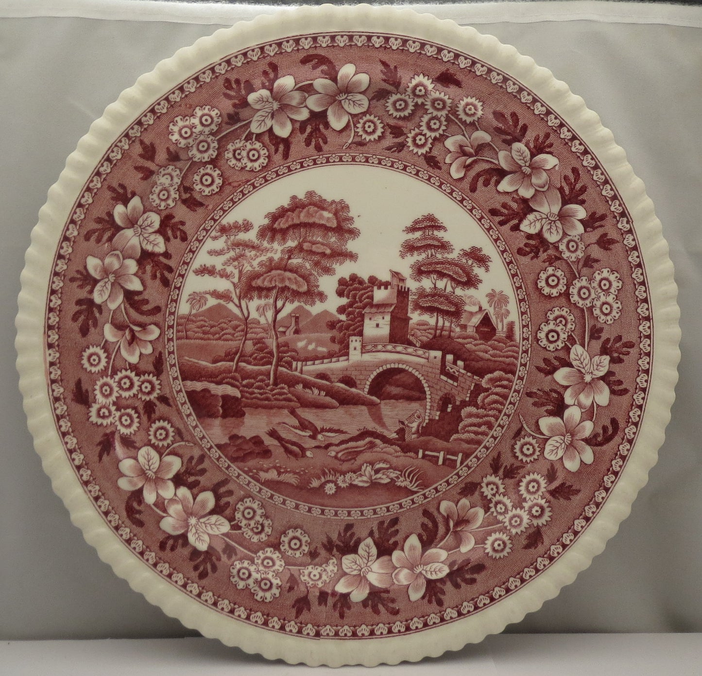 Spode Tower-Pink Chop Plate/Round Platter