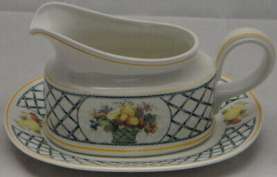 Villeroy & Boch Basket Gravy Boat And Underplate (Relish)