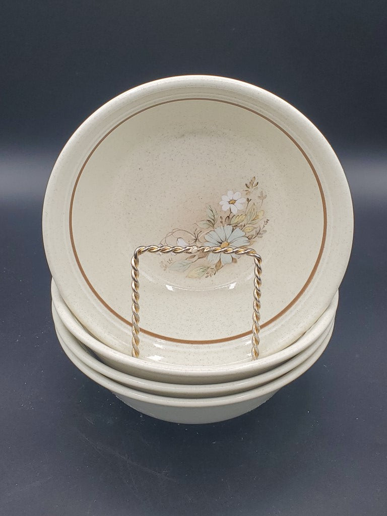 Set of 4 Royal Doulton Florinda Coupe Cereal Bowls LK