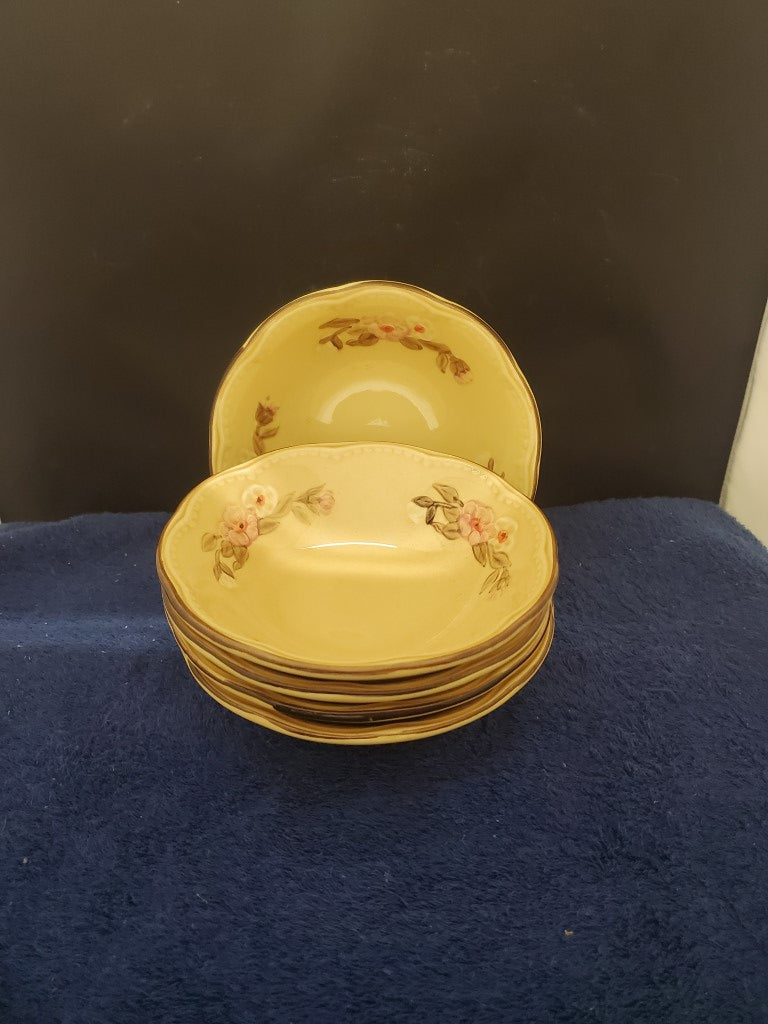 Set of 10 Franciscan Rosette Coupe Soup/Cereal Bowls LK
